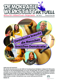 Werkstatt PolitikerInnen (Zeitung) Werkstatt PolitikerInnen (Zeitung)