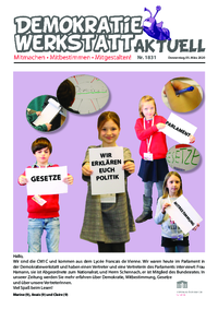 Werkstatt PolitikerInnen (Zeitung) Werkstatt PolitikerInnen (Zeitung)