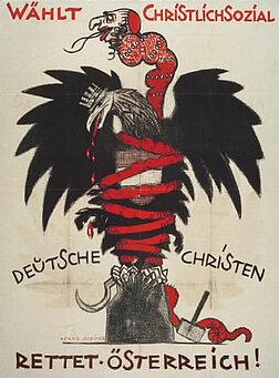 Wahlwerbung der Christlichsozialen Parte © ÖNB