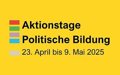 Banner 2025 der Aktionstage Poltische Bildung