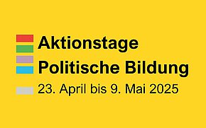 Banner 2025 der Aktionstage Poltische Bildung