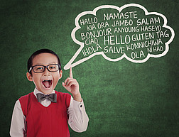 Kind Sprachen Sprechblasen copyright ximagination Clipdealer
