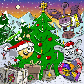 elektronische Weihnachtsgrußkarte