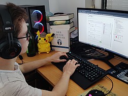 Schüler der HTL Pinkafeld beim Chat © privat