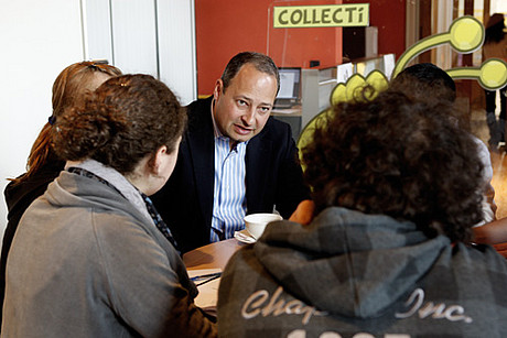 Staatssekretär Andreas Schieder zu Gast in der Demokratiewerkstatt, © Parlamentsdirektion / Bildagentur Zolles / Mike Ranz