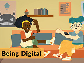 Bildausschnitt aus Animationsvideo zum Thema "Being Digital"