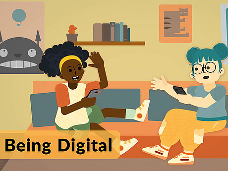Bildausschnitt aus Animationsvideo zum Thema "Being Digital"