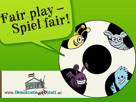 elektronische Grußkarte zum Thema Fußball: Fair Play - Spiel fair!
