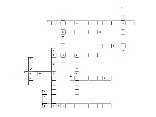 Layout des Kreutzworträstsels