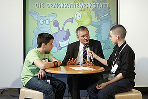 Gesundheitsminister Alois Stöger zu Gast in der DemokratieWERKstatt, © Parlamentsdirektion / Bildagentur Zolles / Mike Ranz