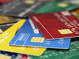 Unterschiedliche Kreditkarten