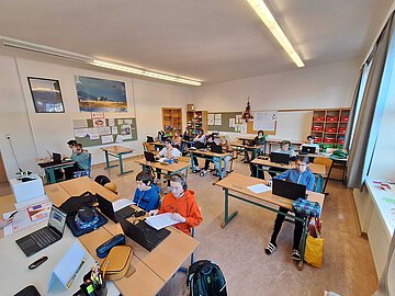 Schüler:innen der Johann Nestroy Mittelschule, Bad Ischl