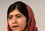Portrait der pakistanischen Friedensnobelpreisträgerin Malala Yousafzai.