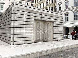 Das Mahnmal für die österreichischen jüdischen Opfer der Shoah am Judenplatz in Wien