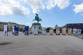Ausstellung OEParl 2023 auf dem Wiener Heldenplatz