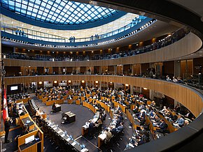 Nationalratssitzung im Parlament