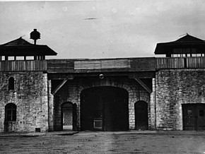 Historisches Foto des Konzentrationslagers Mauthausen