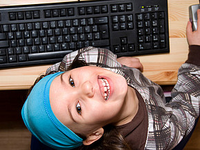 Mädchen am Computer