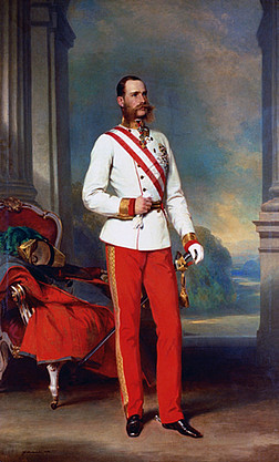 Gemälde von Kaiser Franz Joseph I. in jungen Jahren von Franz Xaver Winterhalter
