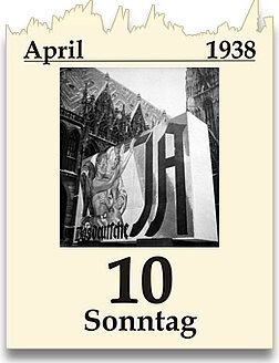 Plakat zur Volksabstimmung am 10. April 1938 © DÖW