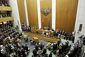 Sitzung im Nationalrat