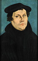 Gemaltes Portrait des Martin Luther