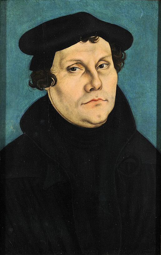 Gemaltes Portrait des Martin Luther