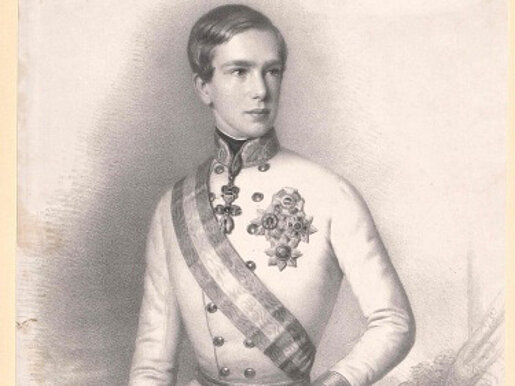 Bild des jungen Kaiser Franz Joseph I. um 1848