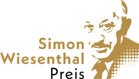 Logo des Preises mit dem Bild von Simon Wiesenthal