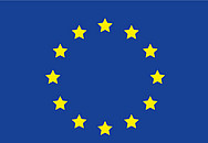 EU-Fahne, blauer Hintergrund mit gelben Sternen 