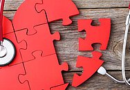 Puzzle in Herzform