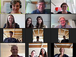 Das Bild zeigt das Gruppenfoto der Teilnehmer:innen des Chats im Programm Zoom 