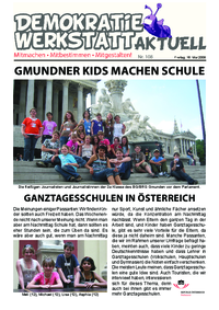 Demokratiewerkstatt aktuell