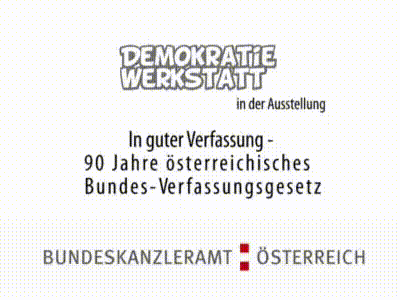 Demokratiewerkstatt-Workshop „… in guter Verfassung“ (Film) -  Erinnerungen an die Zwischenkriegszeit
