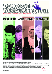 Werkstatt mit ParlamentarierInnen (Zeitung)