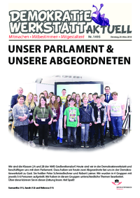 Werkstatt mit ParlamentarierInnen (Zeitung)