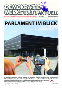 Werkstatt mit ParlamentarierInnen (Zeitung)