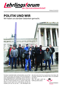 Lehrlingsforum – Demokratie Lehrlingsforum – Demokratie
