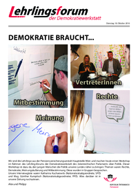 Lehrlingsforum – Politikerinnen und Politiker Lehrlingsforum – Politikerinnen und Politiker