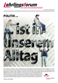 Lehrlingsforum – Politikerinnen und Politiker