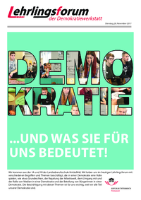 Lehrlingsforum – Demokratie Lehrlingsforum – Demokratie