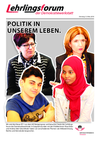 Lehrlingsforum – Politiker und Politikerinnen Lehrlingsforum – Politiker und Politikerinnen