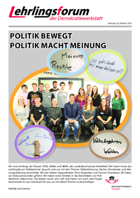 Lehrlingsforum – Politiker und Politikerinnen Lehrlingsforum – Politiker und Politikerinnen