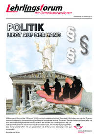Lehrlingsforum – Politikerinnen und Politiker Lehrlingsforum – Politikerinnen und Politiker