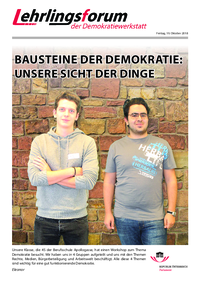 Lehrlingsforum – Demokratie