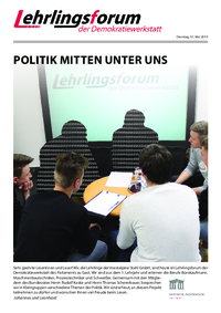 Lehrlingsforum – Politikerinnen und Politiker