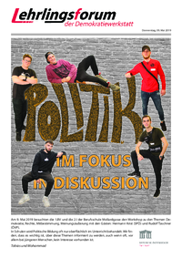 Lehrlingsforum – Politikerinnen und Politiker