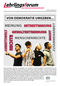 Lehrlingsforum – Demokratie Lehrlingsforum – Demokratie