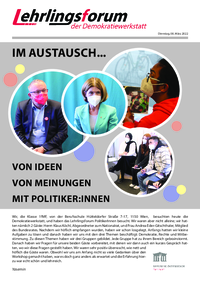 Lehrlingsforum – Politiker und Politikerinnen Lehrlingsforum – Politiker und Politikerinnen