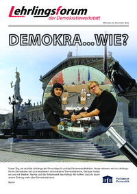 Lehrlingsforum – Demokratie